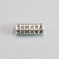 wholesale Metal Material: 925 Sterling Silver Retro Sanskrit Six-Character Mantra Bar Pendant Charm Bracelet Necklace DIY Drop Accessory Wholesale-0-6
