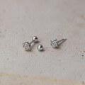 wholesale S925 Sterling Silver Light Luxury Minimalist Niche Design Sweet Style Rose Threaded Ear Studs M06059-0-2