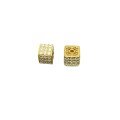 wholesale S925 silver gold-plated micro-inlaid zirconium barrel beads multi-layer Lu Lu Tong spacer beads DIY handmade jewelry accessories-0-4