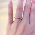 wholesale S925 Silver New Square Full Diamond Row Ring Exquisite Row Ring FashionHot Selling Item-0-3