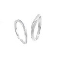 wholesale 925 Sterling Silver Beautiful Prospect Couple Adjustable Ring Minimalist Niche Design Matching Bands 520 Gift-0-4