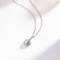 Metal Pendant Necklace, Simple Chinese Style Luxury Bubble Drop Choker-0-2