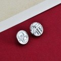wholesale 925 Sterling Silver Fortune Snake Button with Auspicious Totem for DIY Braided Red Cord Bracelet Clasp Accessory-0-3