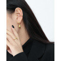 wholesale S925 Sterling Silver Korean Version INS Minimalist Design Versatile Teardrop Shape Earrings for Women-0-3