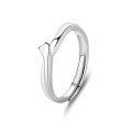 wholesale S925 Sterling Silver Original Design High-end Couple Rings Adjustable Plain Band Rings Valentine's Day Gift-0-69