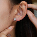 S925 Silver Star Moissanite Earrings for Women Wholesale Cross-Border-0-2
