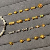 wholesale Metal S925 Gold-Plated Six-Character Mantra Lotus Screw Magnetic Clasp for Bracelet Necklace End Clasp-Vajra turnbuckle