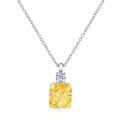 wholesale 925 Silver with 85ct High Carbon Diamond Pendant, 9*10 Ice Flower Cut, Versatile Women's Necklace 40+5, Shipei Jewelry New Collection-0-6
