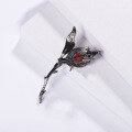 wholesale S925 Silver Designer Natural Gemstone Floral Brooch Banquet Dress Pin High-End Cross-Border Design-0-3