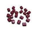 wholesale Metal material high-content natural cinnabar barrel bead six-syllable mantra spacer bead bracelet craft DIY cinnabar jewelry accessory-0-4