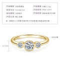 S925 Sterling Silver Moissanite Bubble Ring, Women's Light Luxury Minimalist Fashion Jewelry Wholesale-0-5