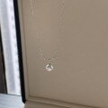 wholesale S925 Sterling Silver Cherry Blossom Smile Style Pearl Pendant Necklace, Light Luxury Niche Single Divine-Grade Collarbone Chain-0-3