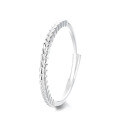 wholesale S925 Sterling Silver Wheat Grain Pattern Ring, Niche Luxury Adjustable Index Finger Ring, Direct from Manufacturer-0-4