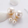wholesale 925 Silver French Minimalist Luxury Large and Small Pearl Elegant Ear Studs for Women, Versatile Ear Pearls Simple High-End Earrings-0-0
