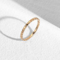 wholesale 18K Rose Gold Plain Gold Ring Ladies 9K White Gold Light Gold Tail Ring 14K Rose Gold Couple Rings Custom-0-0