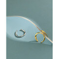 wholesale S925 sterling silver Korean version ins minimalist Möbius twist ear clip earrings for women-0-1