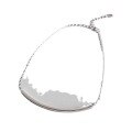 wholesale S925 Sterling Silver ST016 Korean-style Minimalist Geometric Square Tube Curved Cross Ankle Chain Foot Jewelry for Women Students-0-4