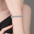 S925 Silver Moissanite Sunflower Roman Luxury Wholesale Bracelet-0-2