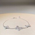 wholesale S925 Sterling Silver Phantom Butterfly Bracelet for Women, Ins Style, Simple and Versatile Chain, Zirconia Full Diamond Tennis Bracelet-0-2
