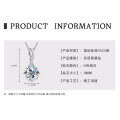 S925 Silver 3-Carat D Color Moissanite Teardrop Necklace Geometric Choker-0-17