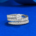 wholesale S925 Sterling Silver Zircon Inlaid Serpentine Multi-Layer Spiral Twisted Ring Live Cross-Border-0-0