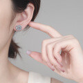 S925 Sterling Silver Moissanite Sunflower Earrings for Women-0-2