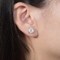 wholesale 18k gold-plated S925 silver small and niche ins-style classic marquise princess-cut mixed round moissanite earrings for women-0-4