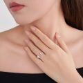 Sterling Silver Moissanite Heart Ring, Sweet Niche Trendy Ins Style 925 Jewelry Factory Wholesale-0-1