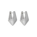 wholesale S925 Sterling Silver Geometric Cone Ear Clips, Korean Version INS Minimalist Niche Design with Versatile and Textured Style-0-5