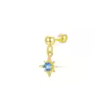 wholesale 925 Sterling Silver Blue Opal Earrings Wholesale For Women Fashion Luxury Personality Ear Clasps Cross-border Minimalist Style-0-5