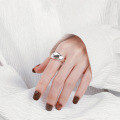 wholesale S925 sterling silver overlapping wide opening ring, unisex-0-3