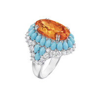 wholesale 925 Silver Gold-Plated Ring with High-Carbon Diamond, Harry's Fanta Color Candy, Personalized Fashion Versatile Jewelry for Women-Ice Flower Chiffonda  120 catties or less US size 7 (Hong Kong size 14-15 EU size 55) Ring length approximately 55mm