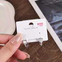 Sterling Silver Rhinestone Earrings for Women, 2025 Winter Sparkling Elegant Studs-MR-0626 (One Carat Mozambique) (2.68G)