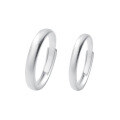wholesale Sterling Silver Minimalist Sandblasted Couple's Ring Plain Band Pair Gift-0-0