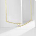 wholesale 14k Gold, Platinum Irregular Fashion Necklace with 05 Carat Lab-Grown Diamond, Women's Personalized Collarbone Chain-0-1