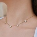 wholesale S925 Sterling Silver Cross-Border New Women's Necklace, Exquisite Connected Heart Design, Small and Minimalist, Luxurious High-End Sense Choker for Women-0-2