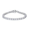wholesale S925 Silver 05ct High-Carbon Diamond Ultra-Minimalist Luxury Trendy Full Diamond High-End Bracelet-0-4