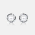 wholesale S925 Sterling Silver New Fashionable and Popular Natural Freshwater Pearl Earrings, Niche Design, Wholesale from Manufacturer-0-1