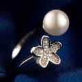 wholesale S925 silver ring pearl jewelry for women, multiple styles open-ended silver ring creative jewelry, cross-border best-selling hit product-0-5
