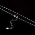 wholesale S925 Sterling Silver Versatile Fashion Minimalist Cross O-Ring Lip Chain Water Wave Single Chain Bare Chain Collarbone Chain Wholesale-0-6