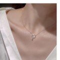wholesale S925 Sterling Silver Star and Moon Together Necklace, Starry Sky Holding the Moon Chasing Dreams Galaxy Moon Necklace for Women Choker Light Luxury-0-3