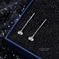 wholesale 925 Sterling Silver Crown Ear Thread Earrings For Women-0-4