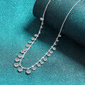 S925 Silver Full Moissanite Necklace for Women, Luxe Fashion Statement-0-0