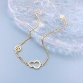 wholesale S925 Sterling Silver Fashion Minimalist Gourd Coin Wealth-Attracting Bracelet for Women, New Small Batch Design High-End Jewelry-0-1