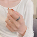 wholesale S925 Sterling Silver Retro Vintage Geometric Irregular Wave Thai Silver Ring Hip Hop Punk Style Index Finger Ring-0-3