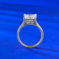 wholesale S925 Silver New 8*8 Princess Cut Ring, Korean Style Trendy Versatile Classic Four-Prong Diamond Ring-0-3