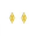 wholesale 925 Sterling Silver European and American Petit-Chic Diamond Pattern Vintage Earrings, French Elegant Retro Style Ins Ear Studs-0-1