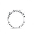 925 Silver Moissanite Ring Women's Ins Branch Row Cross-Border Luxury Inlaid-0-0