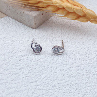 wholesale S925 Sterling Silver Mini Gourd Earrings for Women, Small and Exquisite Retro Bow Gourd Simple Earrings-Mini Gourd Earrings 925 Silver