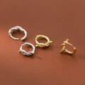 wholesale S925 Silver Knot Earrings Korean Style Fresh Knot Hoop Earrings Ins Minimalist Niche Accessories M02342-0-0